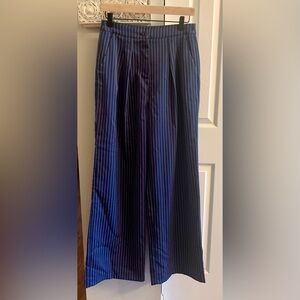 Commense Women’s Dark Blue Pin Striped Trousers NEW - SZ Med